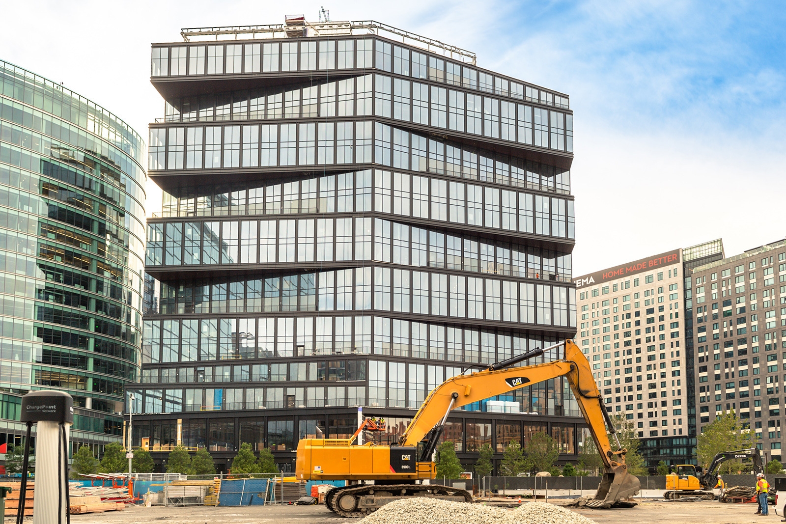 An image of the Amazon office building in Boston, Massachusetts