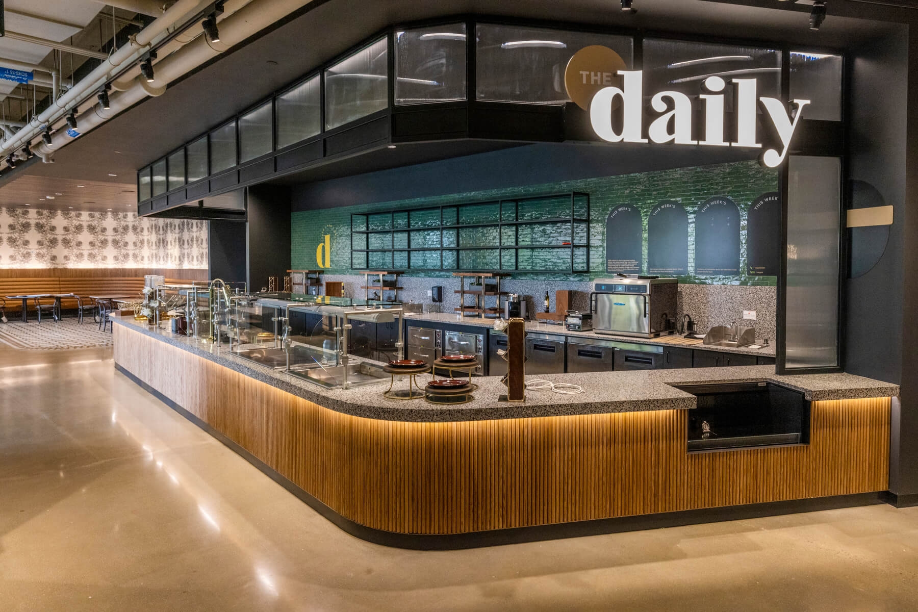 An image of the Daily Cafe at Amazon's second headquarters