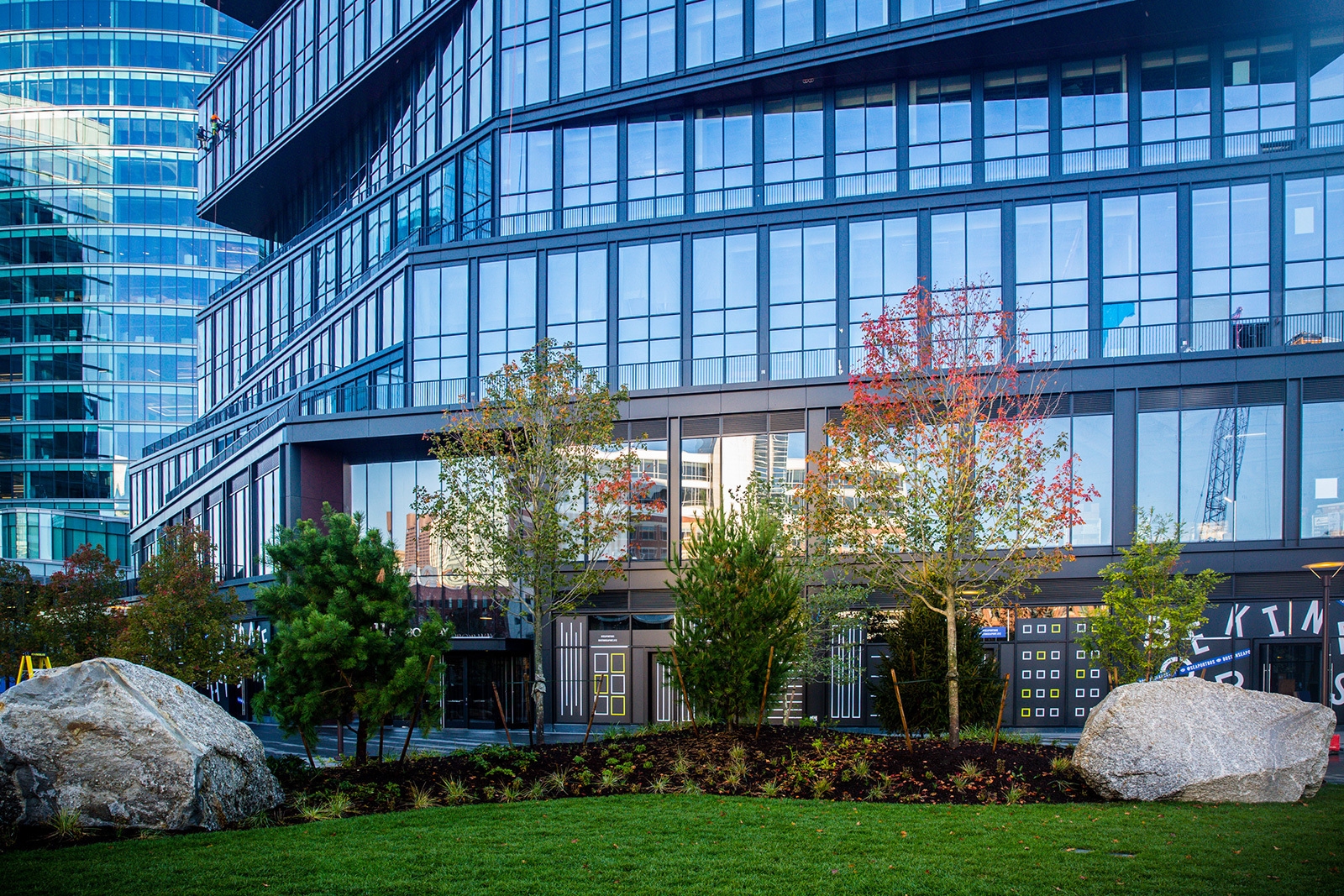 An image of the Amazon office building in Boston, Massachusetts
