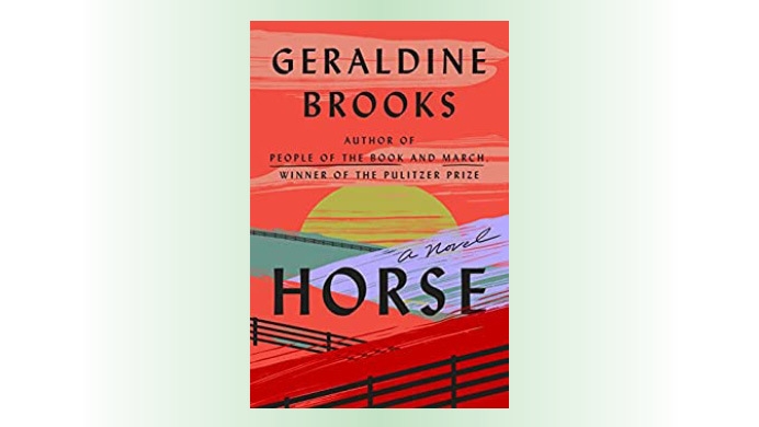 An image of the cover of the book, "Horse", by Geraldine Brooks.