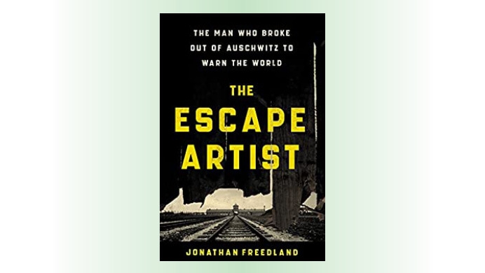 An image of the book cover, "The Escape Artist", by Jonathan Freedland.