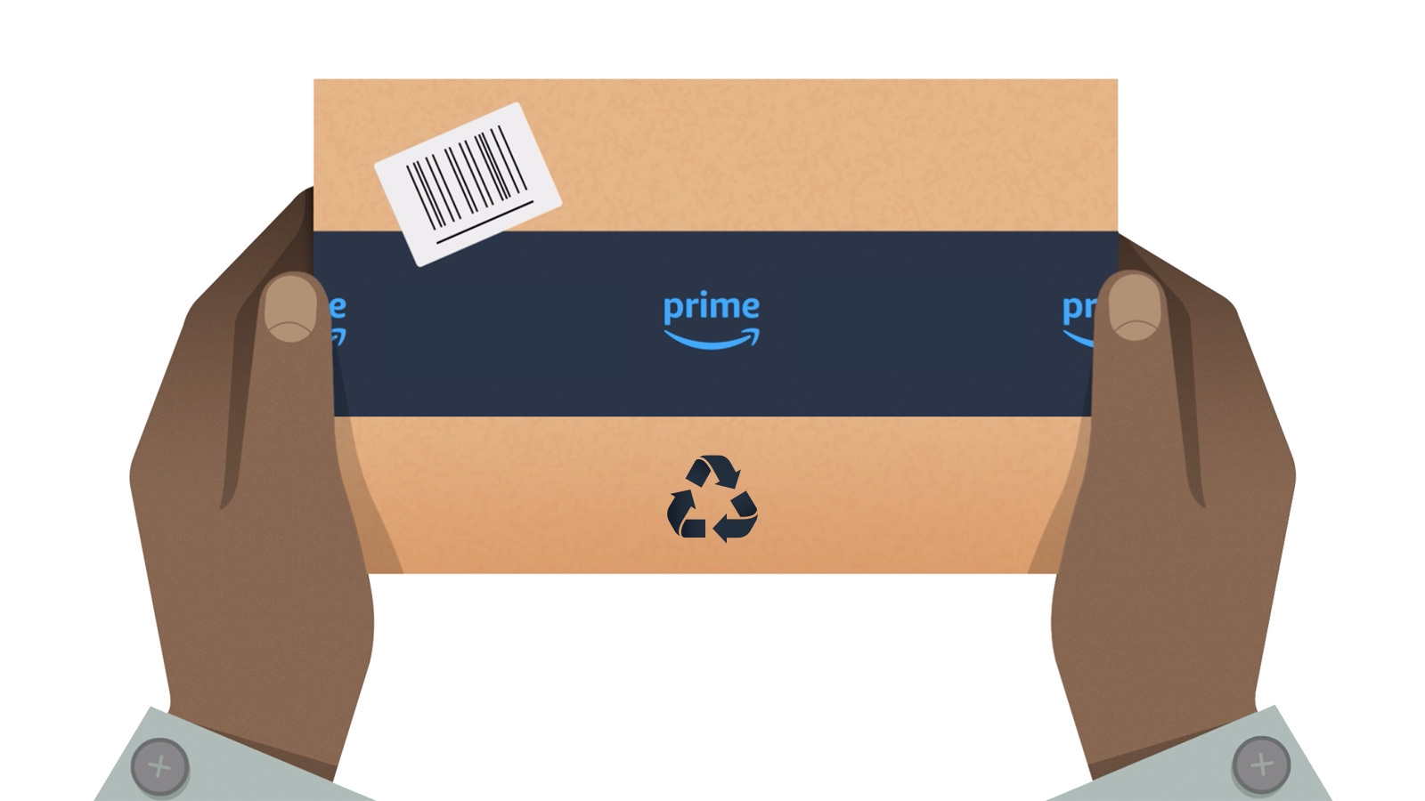 An illustration of an Amazon box.